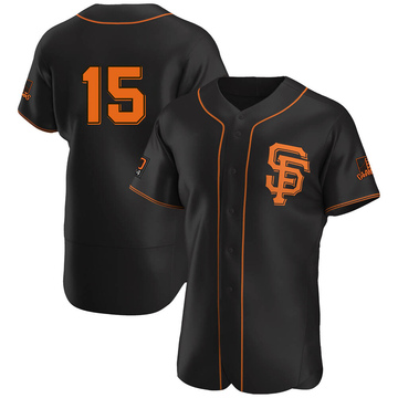 Men's Majestic #15 Bruce Bochy Replica Road Cool Base MLB Jersey