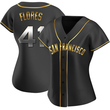 Wilmer Flores Men's San Francisco Giants Road Jersey - Gray Replica