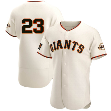 2022 Game Used Home Cream Jersey with SF Logo Pride Patch worn by #23 Joc  Pederson on 6/11 vs. LAD - 1-2, R - Size 48